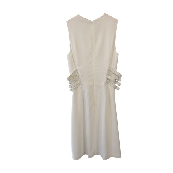 A.L.C. Anderson Sleeveless Mini Dress Woman 4 White Side Buckle Party 444 - Picture 2 of 12
